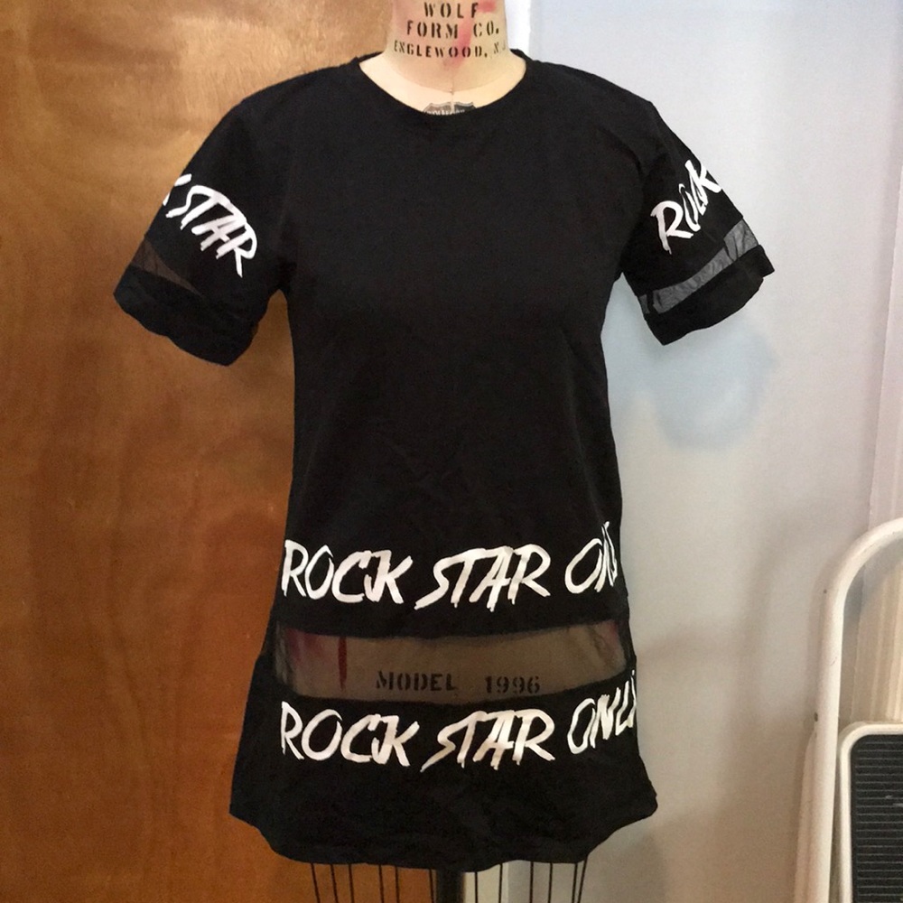 ROCK STAR ONLY long T shirt dress!